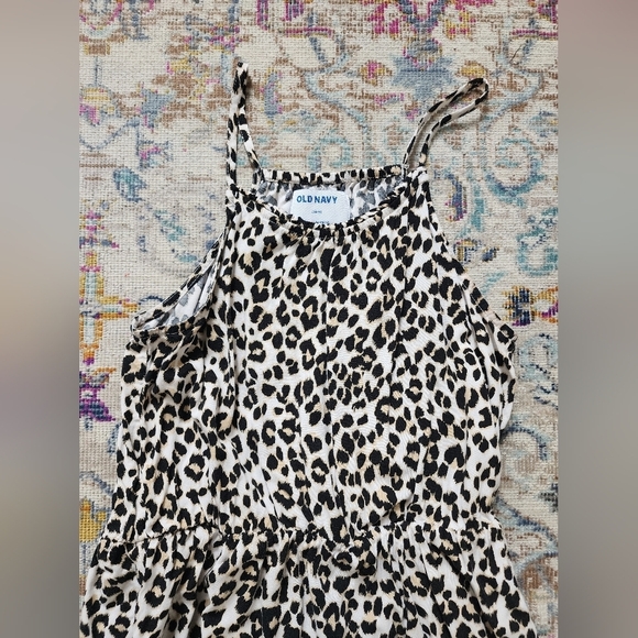 Cheetah Print Sleeveless Spring/Summer Dress, sz Large (10-12) - Picture 4 of 8